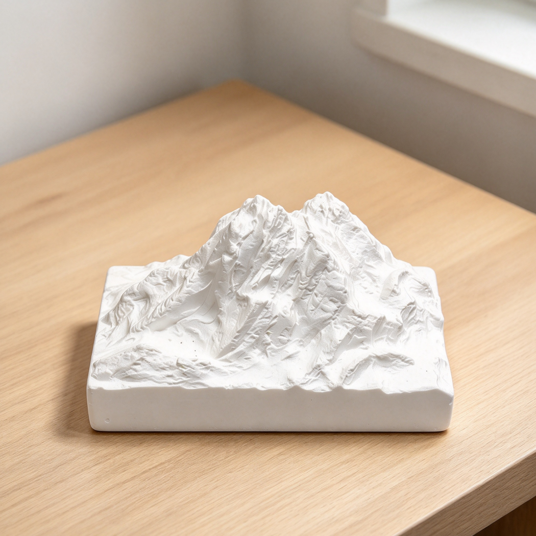 Handmade White Gypsum Mountain Diffuser Stone Sculpture
