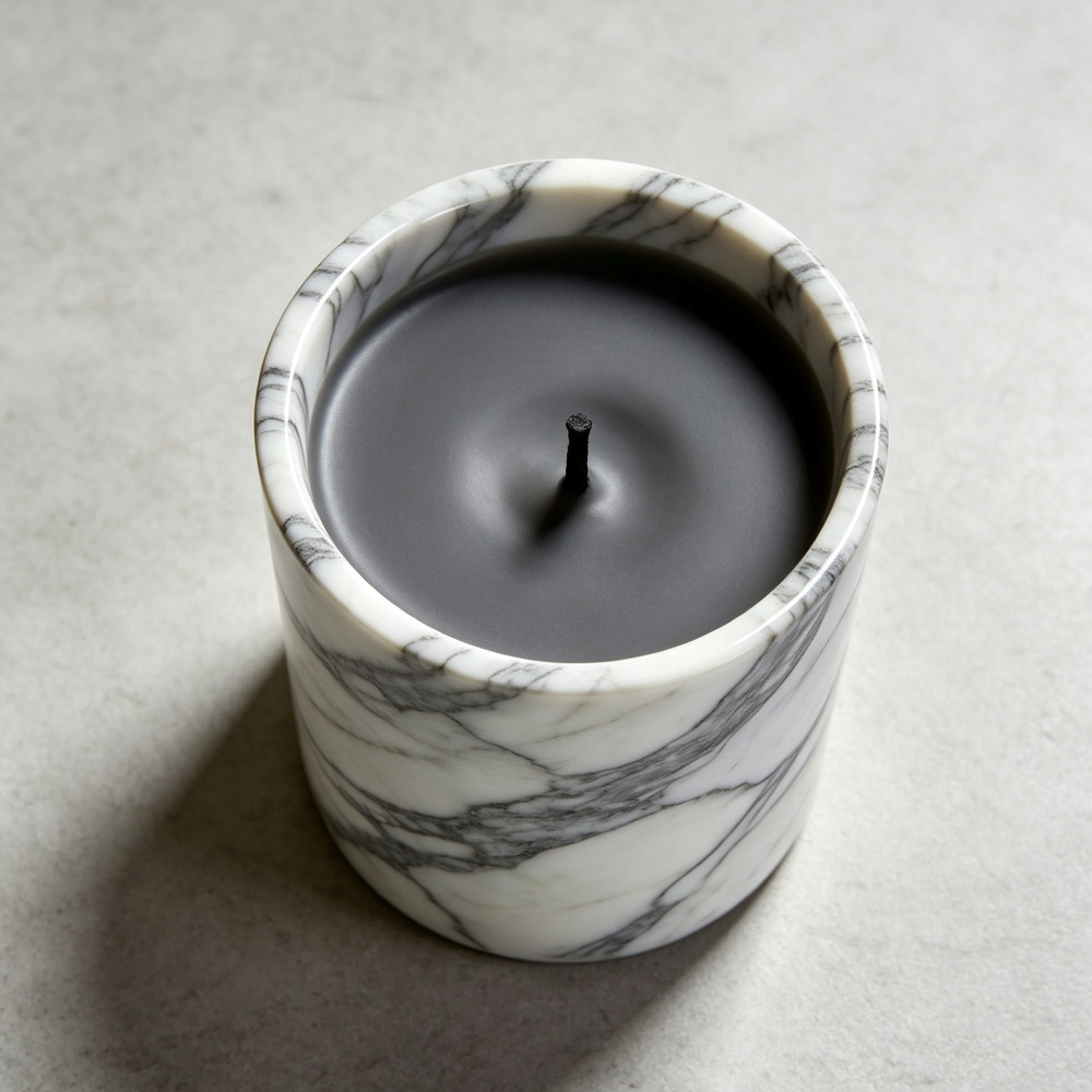 Amber Glass Apothecary Candle - Image 2