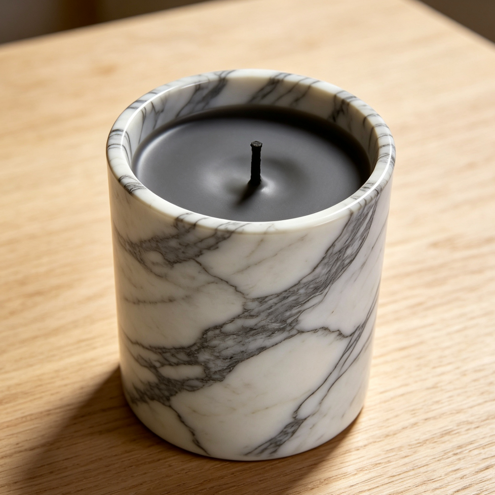 Amber Glass Apothecary Candle