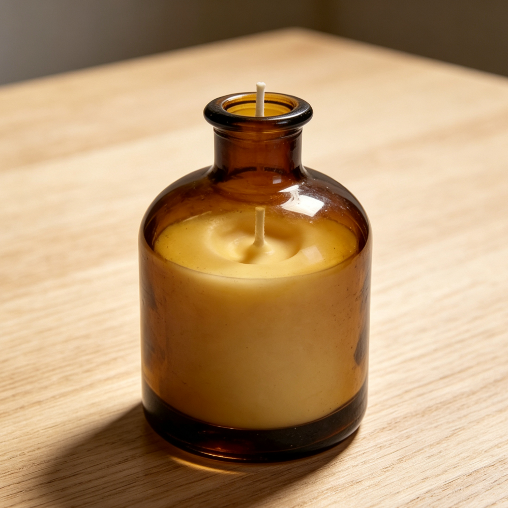 Coffee Bean Square Glass Candle - Image 2