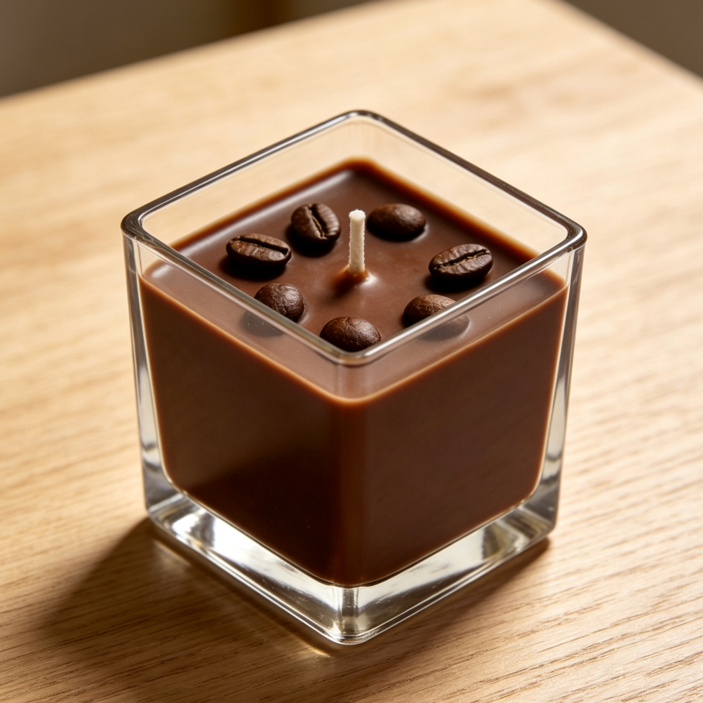 Embossed Glass Vintage Candle