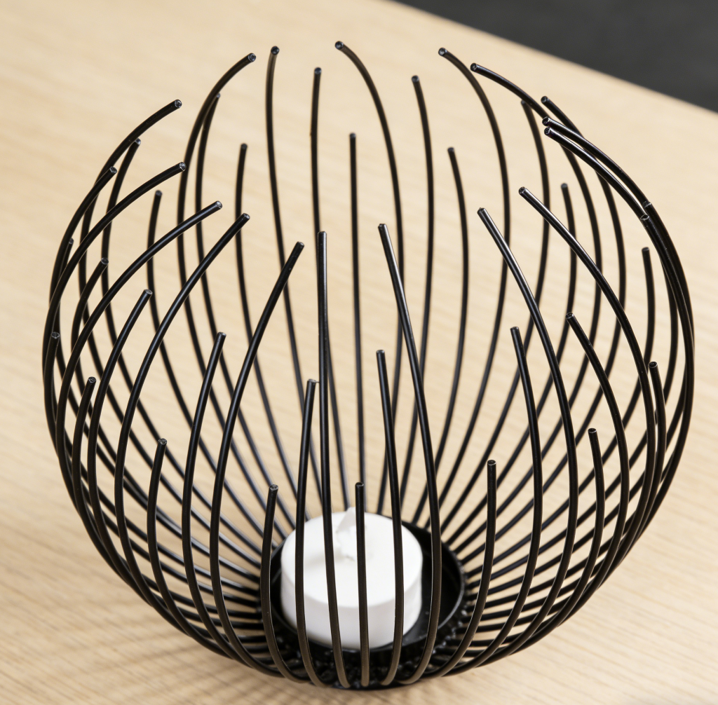 4-Piece Gold Geometric Hollow Minimalist Candle Holders - Image 2