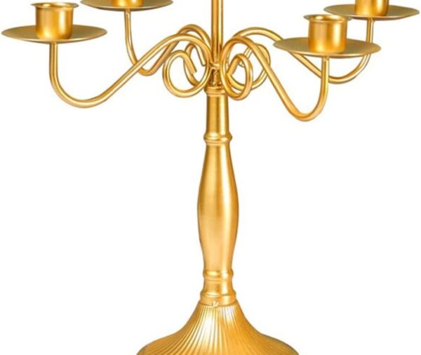 Multi-Head Antique Table Candlestick Romantic Decor