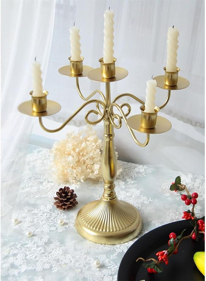 Vintage Romantic Multi-Head Candle Holder Decor - Image 2