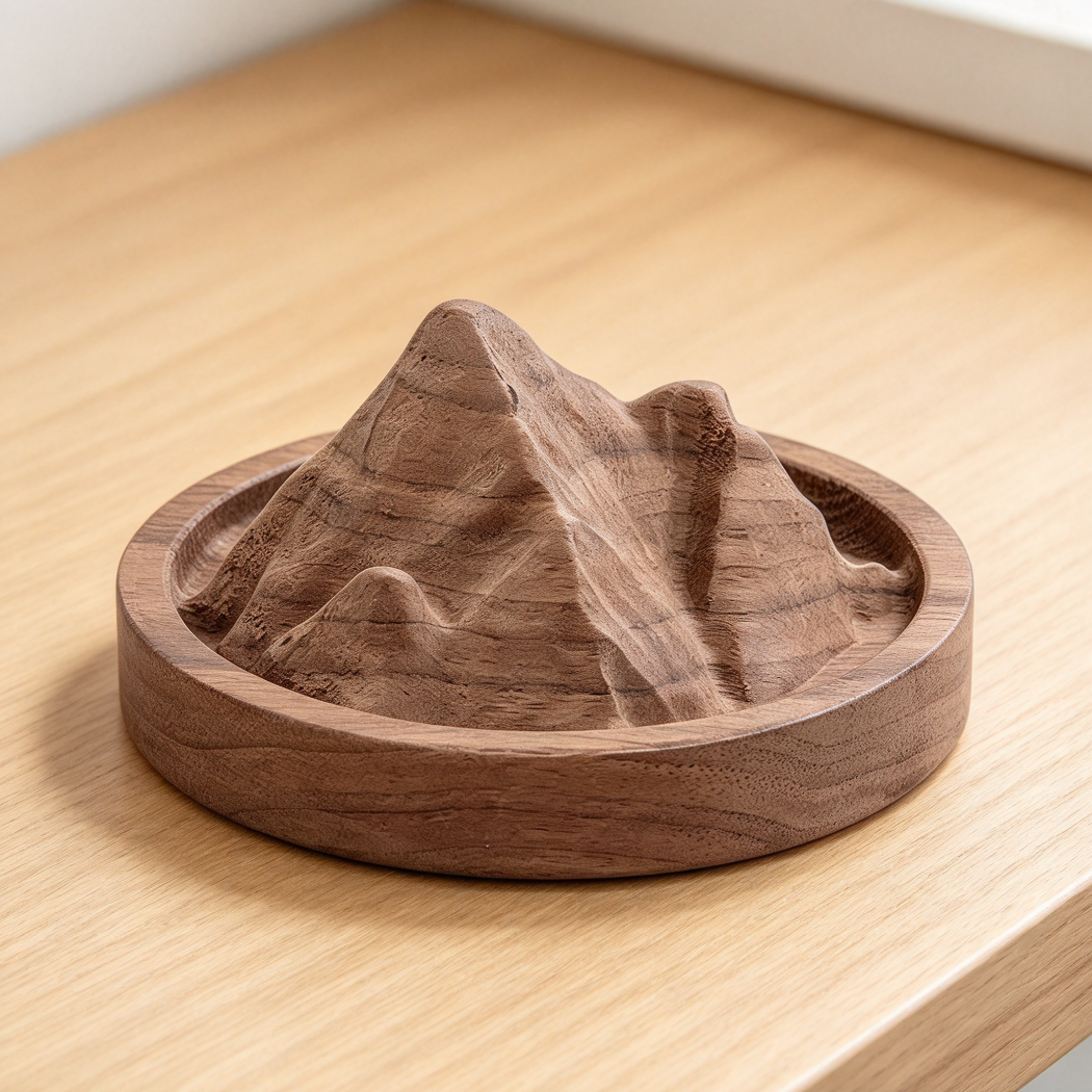2-Piece Mini Wooden Mountain Passive Aroma Diffuser - Image 2