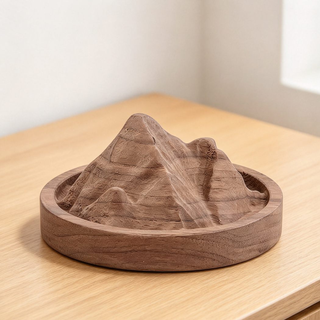 2-Piece Mini Wooden Mountain Passive Aroma Diffuser